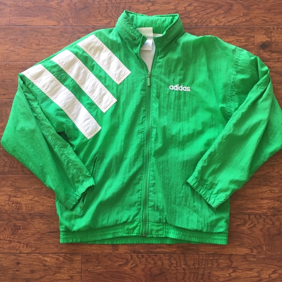 adidas Other - Vintage Adidas Green Track Jacket